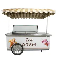 CombiSteel Schepijswagen | RHODOS | Energiezuinig | 354L | 9x 5L | -15°C/-22°C | Statisch | Gekoelde Reserve | Wielen | 2154x978x2285(h)mm 