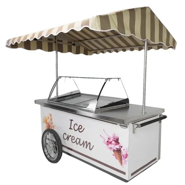 Schepijswagen | RHODOS | Energiezuinig | 354L | 9x 5L | -15°C/-22°C | Statisch | Gekoelde Reserve | Wielen | 2154x978x2285(h)mm