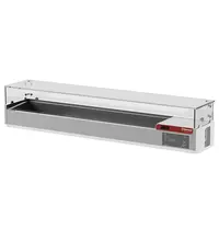 Diamond Opzetkoelvitrine | PLATINUM LINE | 3x 1/2 GN + 4x 1/3 GN | 0°C/+15°C | 2000x380x410(h)mm