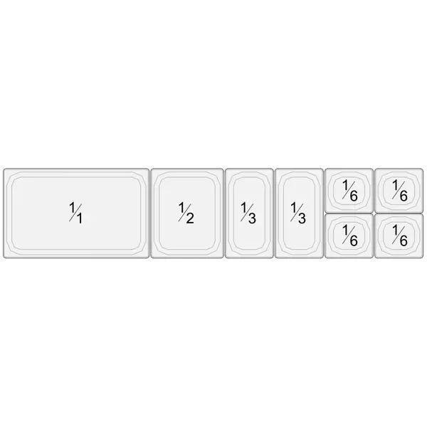 Opzetkoelvitrine | PLATINUM LINE | 3x 1/2 GN + 4x 1/3 GN | 0°C/+15°C | 2000x380x410(h)mm