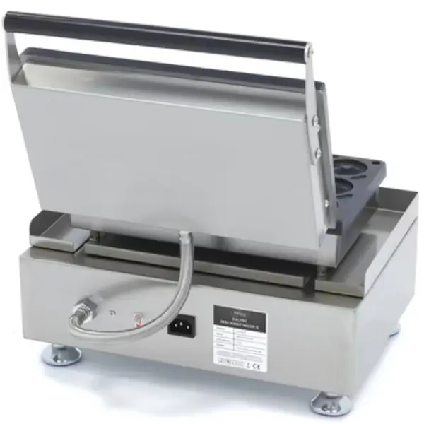 Donutijzer | Enkel | Mini Donuts (Ø45mm) | 50°C/300°C | 1.75kW (230V) | Timer | 380x310x270(h)mm