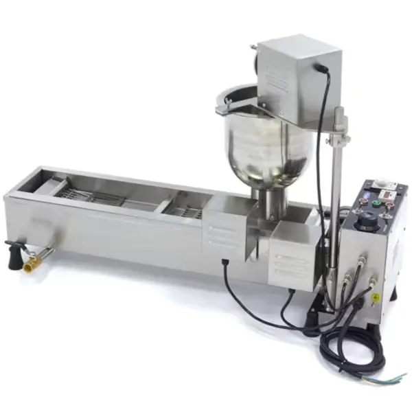 Donutmachine | Elektrisch | 500 Donuts/Uur | Automatisch | 13L |  60°C/200°C | 7L Verwijderbare Kom | Draaisysteem | 3kW (230V) | 965x330x650(h)mm