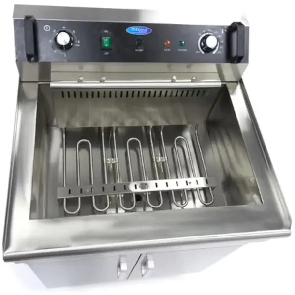 Friteuse | Elektrisch | 35L | 50°C/200°C | 6kW (400V) | Aftapkraan | Timer | 606x575x915(h)mm