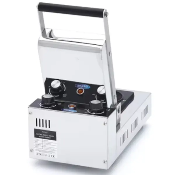 Gelato Paninipers | Enkel | Panini Ø100x50(h)mm | 50°C/300°C | 0.6kW (230V) | Timer | 200x410x180(h)mm