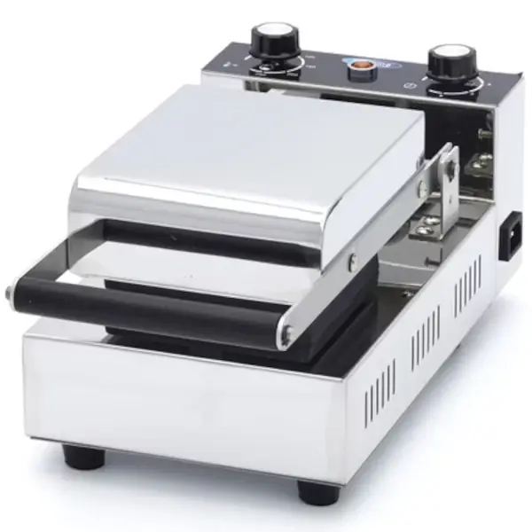 Gelato Paninipers | Enkel | Panini Ø100x50(h)mm | 50°C/300°C | 0.6kW (230V) | Timer | 200x410x180(h)mm