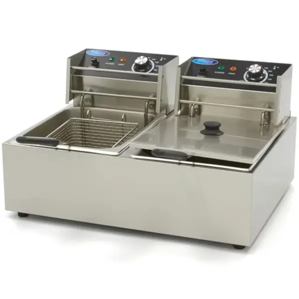 Friteuse | Elektrisch | 6.5+6.5L | 0°C/200°C | 5kW (230V) | 570x440x315(h)mm