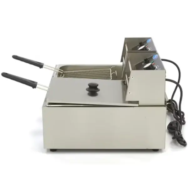 Friteuse | Elektrisch | 6.5+6.5L | 0°C/200°C | 10kW (2x 230V) | 570x440x315(h)mm