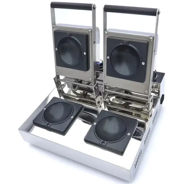 Gelato Paninipers | Dubbel | Panini Ø100x50(h)mm | 50°C/300°C | 1.2kW (230V) | Timer | 400x350x180(h)mm