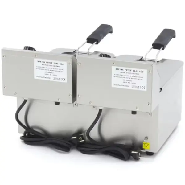 Friteuse | Elektrisch | 4+4L | 50°C/200°C | 5kW (2x 230V) | 450x385x315(h)mm