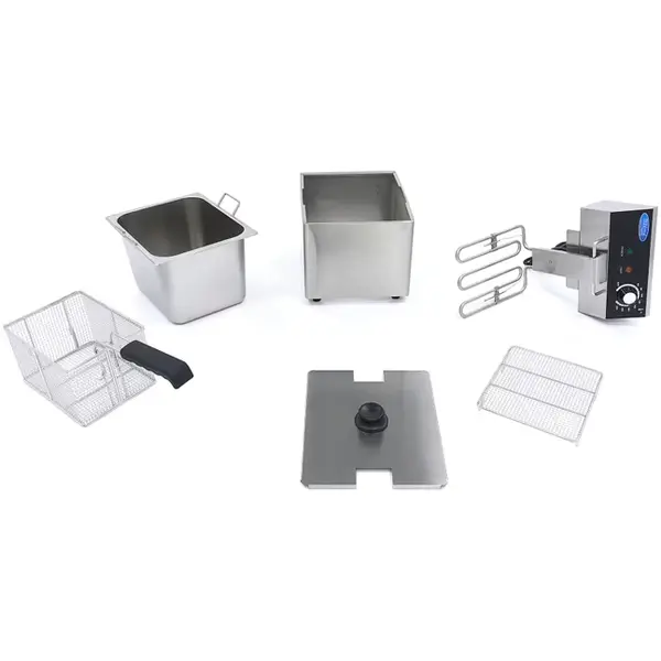 Friteuse | Elektrisch | 8L | 50°C/200°C | 3.25kW (230V) | 270x415x340(h)mm