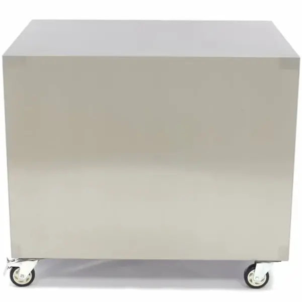 Machinetrolley | RVS | 3 Schappen | Wielen (Geremd) | 600x800x700(h)mm