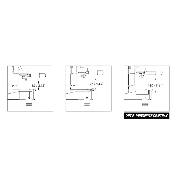 Espressomachine | VALLELUNGA V2 | RVS | Automatisch | 4 Groepen | Multi-Boiler 16L + 4x 0.8L | Digitaal | 400V | 1172x607x521(h)mm