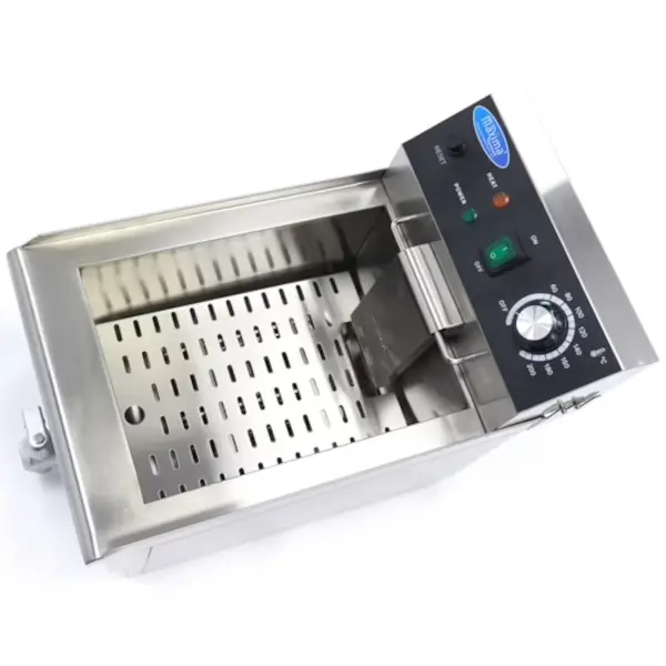 Friteuse | Elektrisch | 10L | 50°C/200°C | 3kW (230V) | Aftapkraan | 280x500x350(h)mm