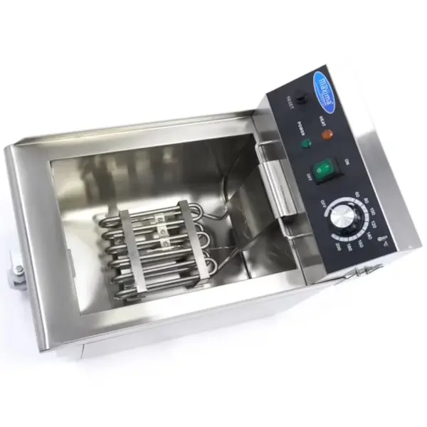 Friteuse | Elektrisch | 10L | 50°C/200°C | 3kW (230V) | Aftapkraan | 280x500x350(h)mm