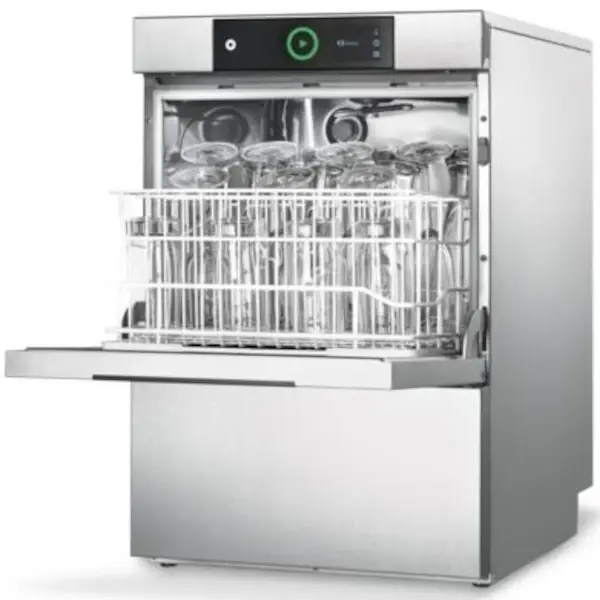 Glazenspoelmachine | PROFI | Mand 400x400 | Afvoerpomp | Zeeppomp | Naglanspomp | 230V/400V | Touchscreen + App | Dubbelwandig | 460x590x705(h)mm