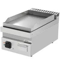 UNNI-COOKING Bak-/Grillplaat | 700 SERIE | Elektrisch | Glad Oppervlak 380x565 (RVS) | 100°C/300°C | 4.5kW (400V) | 400x700x300(h)mm