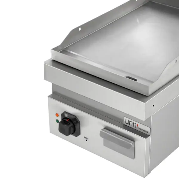 Bak-/Grillplaat | 700 SERIE | Elektrisch | Glad Oppervlak 380x565 (RVS) | 100°C/300°C | 4.5kW (400V) | 400x700x300(h)mm