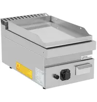 UNNI-COOKING Bak-/Grillplaat | 700 SERIE | Gas | Glad Oppervlak 380x56 (RVS) | ≤300°C | 6.5kW | Piëzo Ontsteking | 400x700x300(h)mm