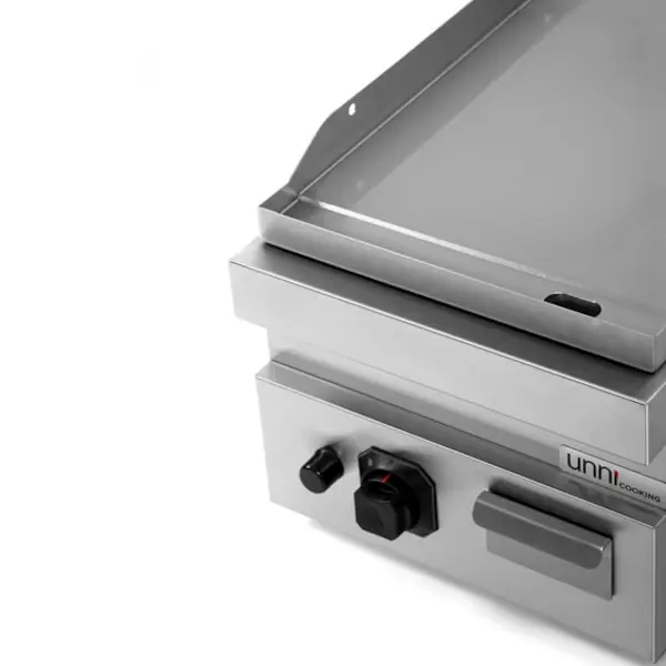 Bak-/Grillplaat | 700 SERIE | Gas | Glad Oppervlak 380x56 (RVS) | ≤300°C | 6.5kW | Piëzo Ontsteking | 400x700x300(h)mm