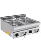 UNNI-COOKING Bain-Marie | 700 SERIE | Elektrisch | 2x 1/1 GN | 30°C/90°C | 3kW (230V) | Aftapkranen | 800x700x300(h)mm 