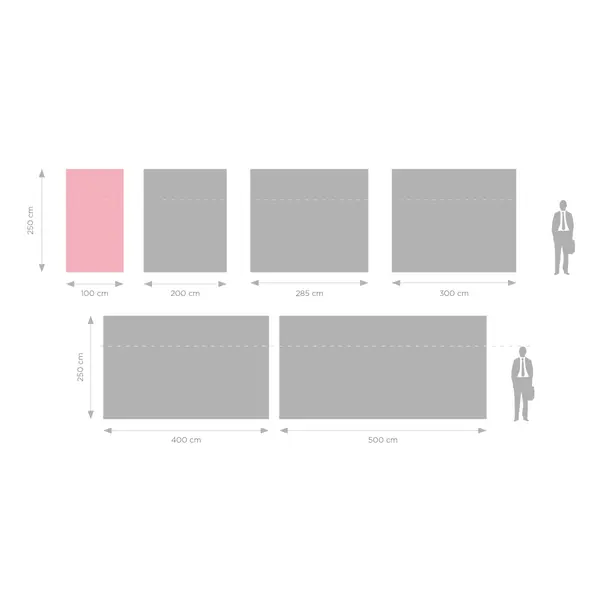 LED-Frame | LUMIX™ | Aluminium | Dubbelzijdig | Modulair | Incl. Roltas | 1000x120x2500(h)mm