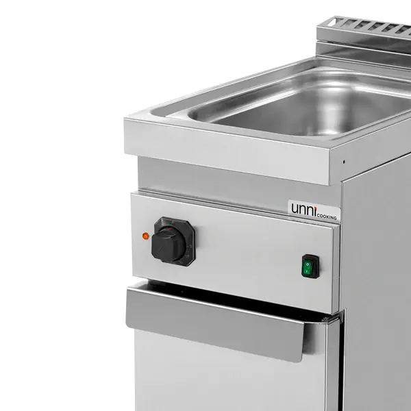 Bain-Marie | 700 SERIE | Elektrisch | 1/1 GN | 1.5kW (230V) | Aftapkraan | Gesloten Onderkast | 400x700x850/900(h)mm