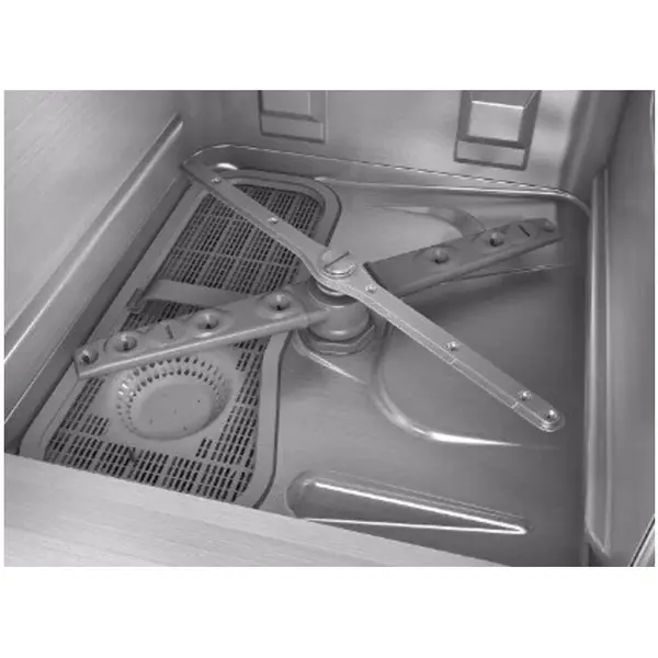 Glazenspoelmachine | ECOMAX PLUS | Mand 400x400 | Afvoerpomp | Zeeppomp | Naglanspomp | 230V/400V | Dubbelwandig | 460x590x705(h)mm