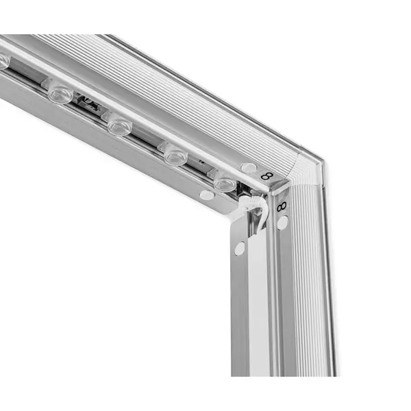 LED-Frame | LUMIX™ | Aluminium | Dubbelzijdig | Modulair | Incl. Roltas | 2000x120x2500(h)mm