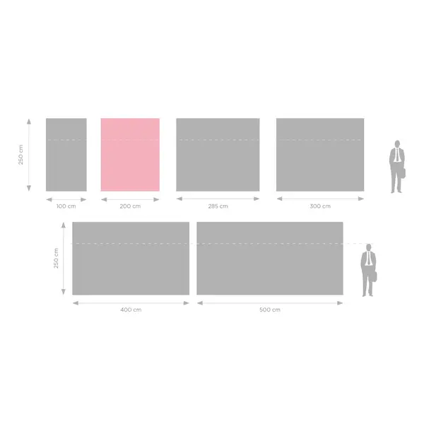 LED-Frame | LUMIX™ | Aluminium | Dubbelzijdig | Modulair | Incl. Roltas | 2000x120x2500(h)mm