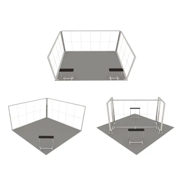 LED-Frame | LUMIX™ | Aluminium | Dubbelzijdig | Modulair | Incl. Roltas | 4000x120x2500(h)mm