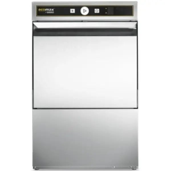 Glazenspoelmachine | ECOMAX | Mand 500x500 | Afvoerpomp | Zeeppomp | Naglanspomp | 230V/400V | Dubbelwandig | 576x604x820(h)mm