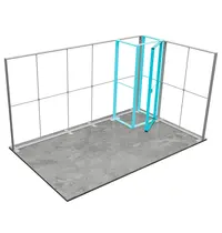 Luxus LED-Frame Locker | LUMIX™ | Aluminium | Incl. Roltas | 1000x1000x2500(h)mm 