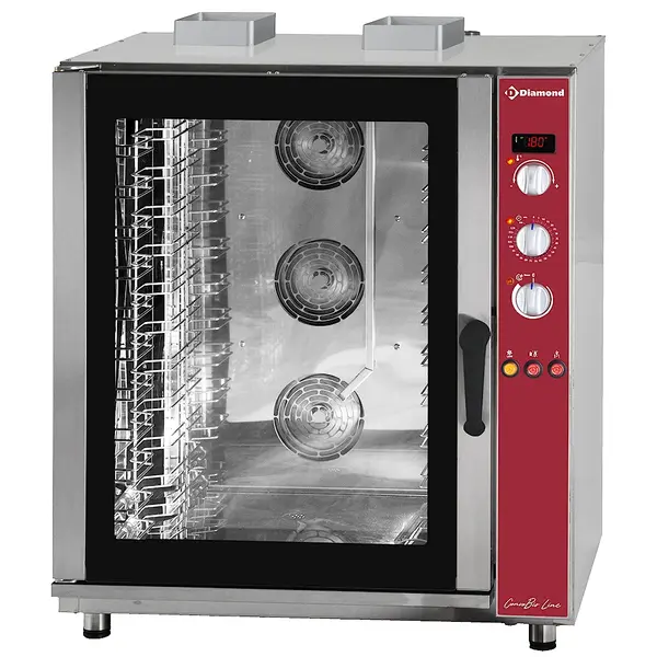 Heteluchtoven | CONVOBIS LINE | 11 Niveaus (EN/GN) | Gas | 50°C/270°C | 20kW/0.6kW (230V) | Bevochtiging (Automatisch) | 920x810x1140(h)mm