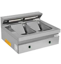 UNNI-COOKING Friet-Warmhouder | 700 SERIE | 2x 1/1 GN | 30°C/90°C | 3kW (230V) | 800x700x300/350(h)mm