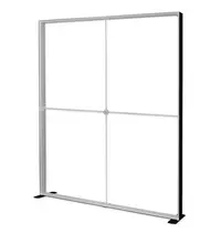 Luxus LED-Frame | LUMIX™ BLACK | Aluminium | Dubbelzijdig | Modulair | Incl. Rolkoffer | 2000x120x2500(h)mm