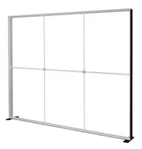 Luxus LED-Frame | LUMIX™ BLACK | Aluminium | Dubbelzijdig | Modulair | Incl. Rolkoffer | 3000x120x2500(h)mm 