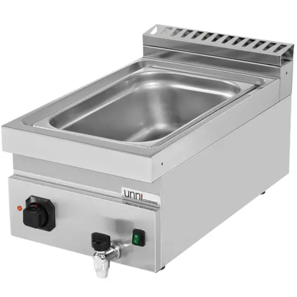 Bain-Marie | 700 SERIE | Elektrisch | 1/1 GN | 30°C/90°C | 1.5kW (230V) | Aftapkraan | 400x700x300(h)mm