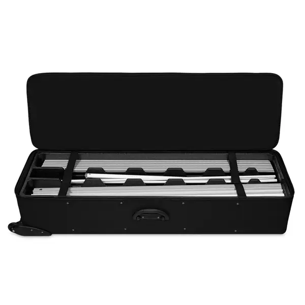 LED-Frame | LUMIX™ BLACK | Aluminium | Dubbelzijdig | Modulair | Incl. Rolkoffer | 4000x120x2500(h)mm