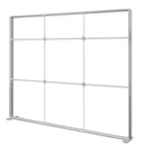 Luxus Modulair LED-Frame | LUMIX™ PRO | Aluminium | Dubbelzijdig | Incl. Rolkoffer | 2850x120x2500(h)mm