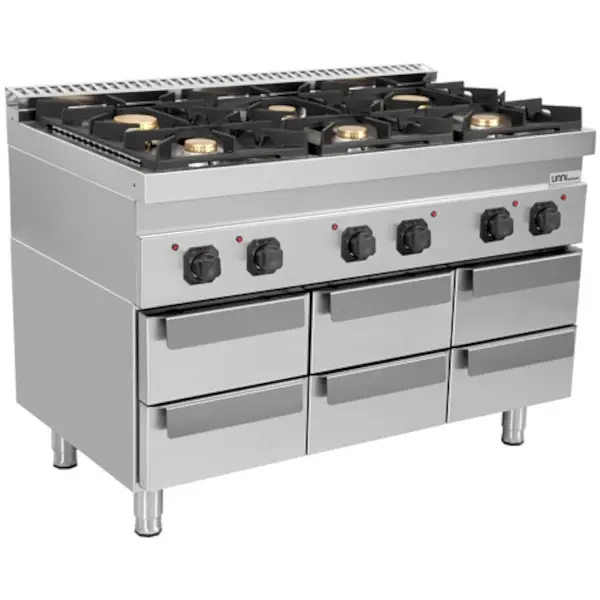 Onderstel | 700 SERIE | RVS | 6 Laden | 1200x700x600(h)mm