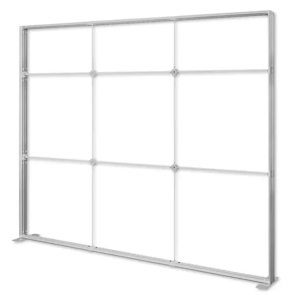 Modulair LED-Frame | LUMIX™ PRO | Aluminium | Dubbelzijdig | Incl. Rolkoffer | 3000x120x2500(h)mm