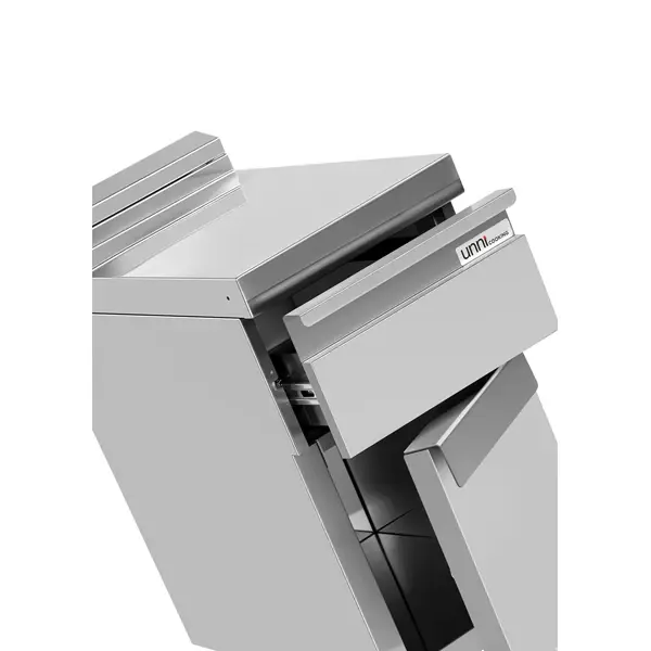 Neutrale Werkunit | 700 SERIE | RVS | 1 Lade | Gesloten Onderkast | 400x700x850/900(h)mm