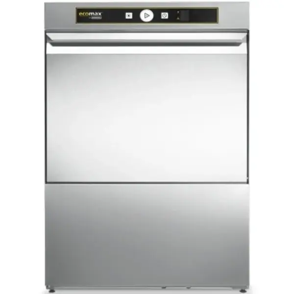 Horeca Vaatwasser | ECOMAX | Mand 500x500 | Afvoerpomp | Zeeppomp | Naglanspomp | 230V/400V | Dubbelwandig | 576x604x820(h)mm