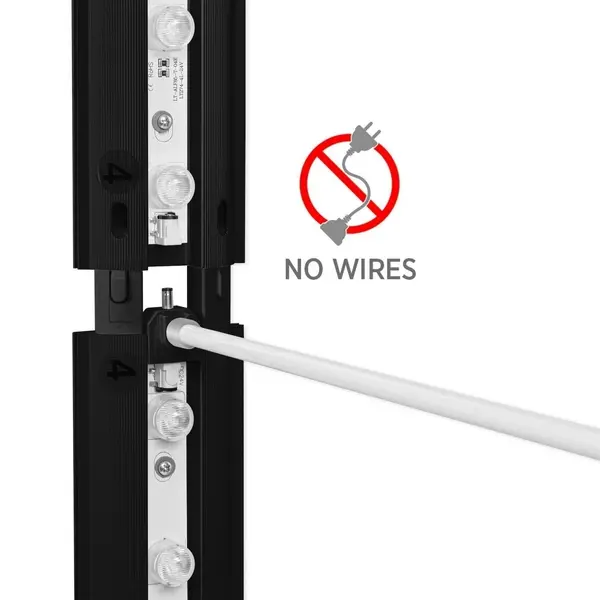 LED-Frame | BOX™ 2.0 BLACK | Aluminium | Dubbelzijdig | Modulair | 1000x85x2000(h)mm