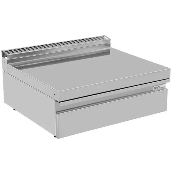 Neutrale Werkunit | 700 SERIE | RVS | 1 Lade | 800x700x300/350(h)mm