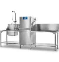 Hobart Doorschuifvaatwasser | PROFI | Mand 500x500 | Afvoerpomp | Zeeppomp | Naglanspomp | 400V | Touchscreen + App | Dubbelwandig | 635x742x1510(h)mm