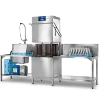 Hobart Doorschuifvaatwasser | PROFI | Mand 600x500 | Afvoerpomp | Zeeppomp | Naglanspomp | 400V | Touchscreen + App | Dubbelwandig | 735x742x1610(h)mm