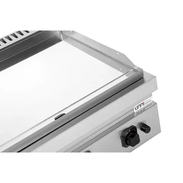 Bak-/Grillplaat | 700 SERIE | Gas | Glad Oppervlak 740x565 (Verchroomd) | 80°C/300°C | 13kW | Piëzo Ontsteking | 800x700x300(h)mm