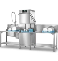 Hobart Doorschuifvaatwasser | PREMAX | Mand 500x500 | Afvoerpomp | Zeeppomp | Naglanspomp | 400V | Touchscreen + App | Dubbelwandig | 635x742x1510(h)mm