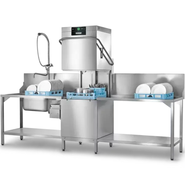 Doorschuifvaatwasser | PREMAX | Mand 500x500 | Afvoerpomp | Zeeppomp | Naglanspomp | 400V | Touchscreen + App | Dubbelwandig | 635x742x1510(h)mm